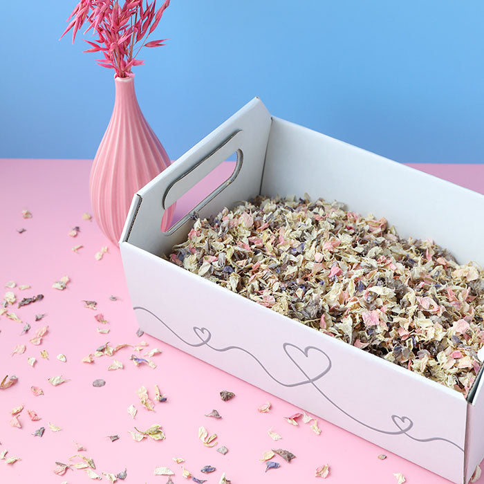 Heart Confetti Tray - 2 Litres (16-20 Handfuls)