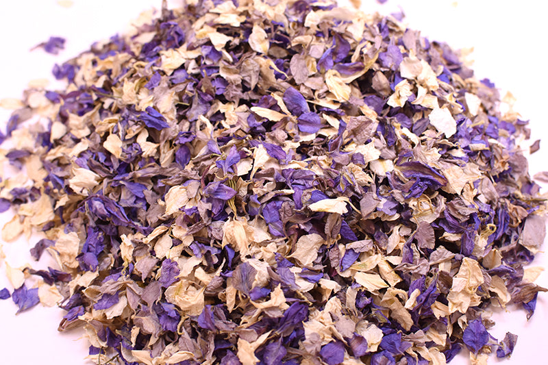 Lilac & Grey & Ivory Natural Petal Wedding Confetti