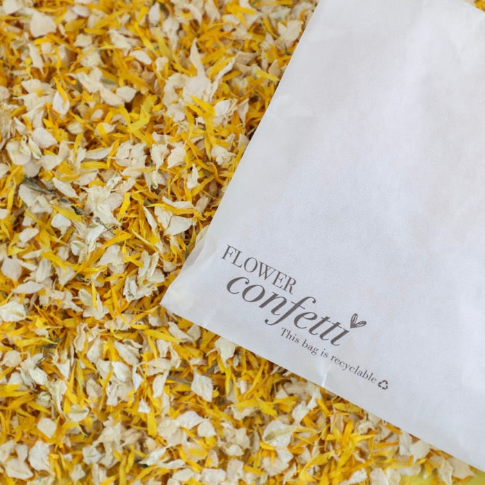 Yellow & Ivory Premium Confetti