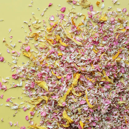 1 Litre Bag (8-10 Handfuls) Affordable Biodegradable Natural Petal Wedding Confetti