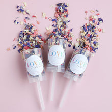 Love is in the Air Confetti Push Pops