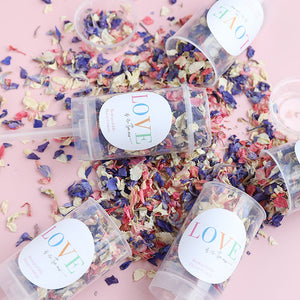 Love is in the Air Confetti Push Pops