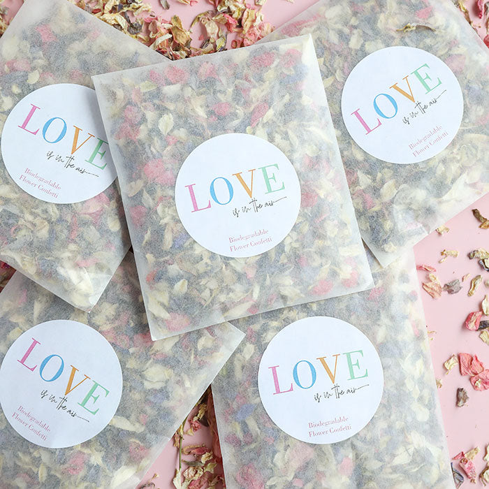 LOVE is in the Air Confetti Sachets