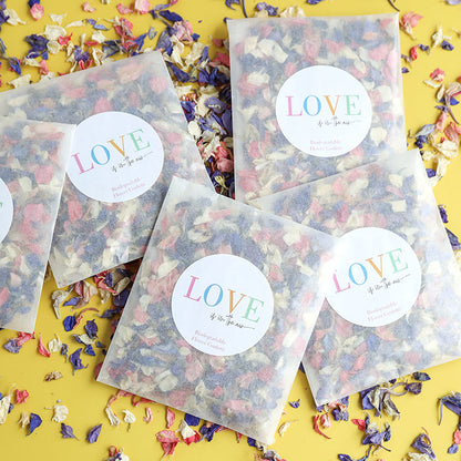 LOVE is in the Air Confetti Sachets