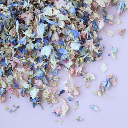 Pastel Blue & Ivory & Pink Premium Confetti