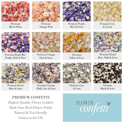 1 Litre Bag (8-10 Handfuls) Affordable Biodegradable Natural Petal Wedding Confetti