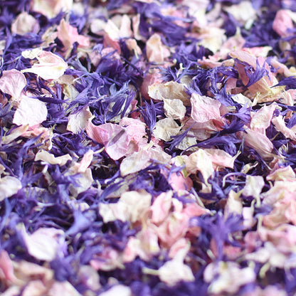 24 Lilac Confetti Cones With Stand