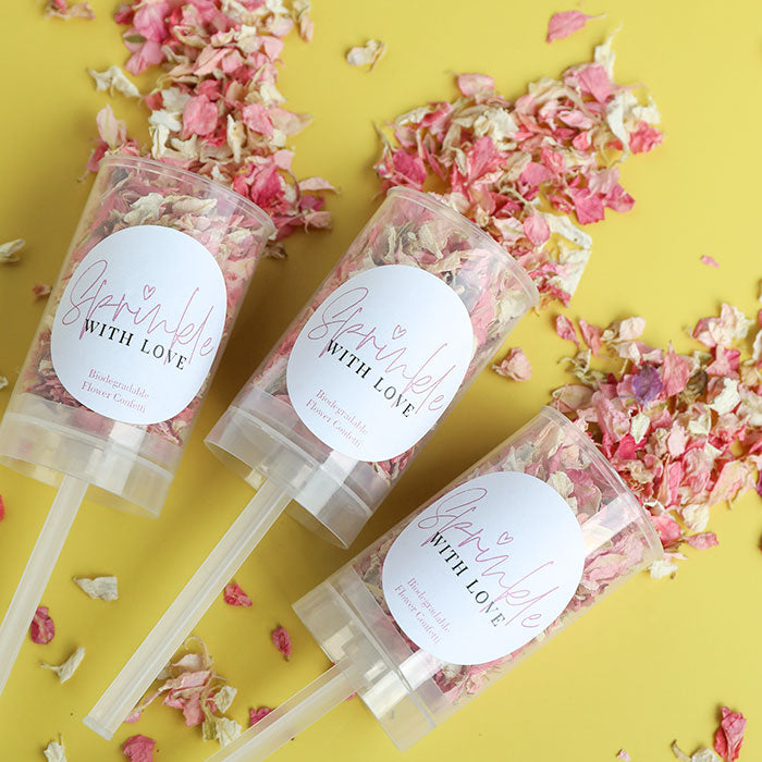 Sprinkle With Love Confetti Push Pops