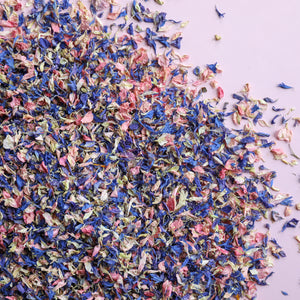 24 Lilac Confetti Cones With Stand