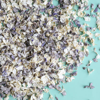 24 White Confetti Cones With Stand
