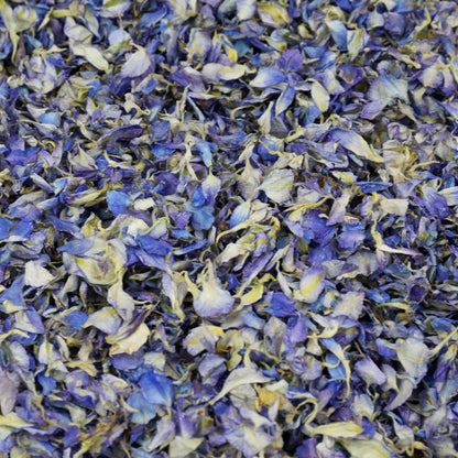 10 Blue Confetti Cones and Confetti