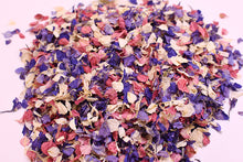 Bright Mix: Purple, Pink, Blue Natural Wedding Petal Confetti 