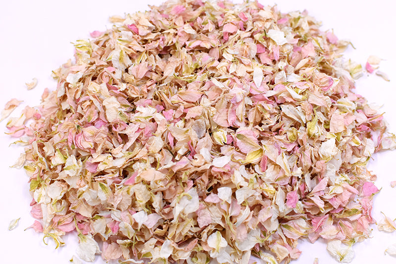 Vintage Pink/Ivory Natural Wedding Petal Confetti